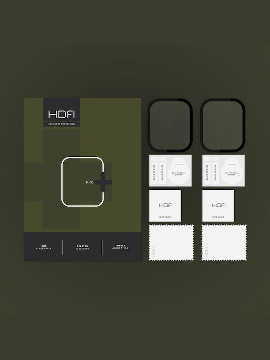 Hofi Hybrid Pro+ Displayschutzfolie für das Apple Watch 7/8/9 41mm [2 STÜCK] 2Stück