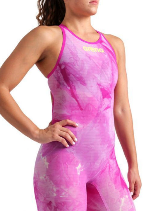 Arena Powerskin Carbon-air² Open Back Le 006341-150 Femeiesc Costum de Baie de Competiție Întreg pentru Înot Roz