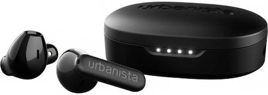 Urbanista Copenhagen 2 Earbud Bluetooth Handsfree Ακουστικά με Αντοχή στον Ιδρώτα και Θήκη Φόρτισης Midnight Black