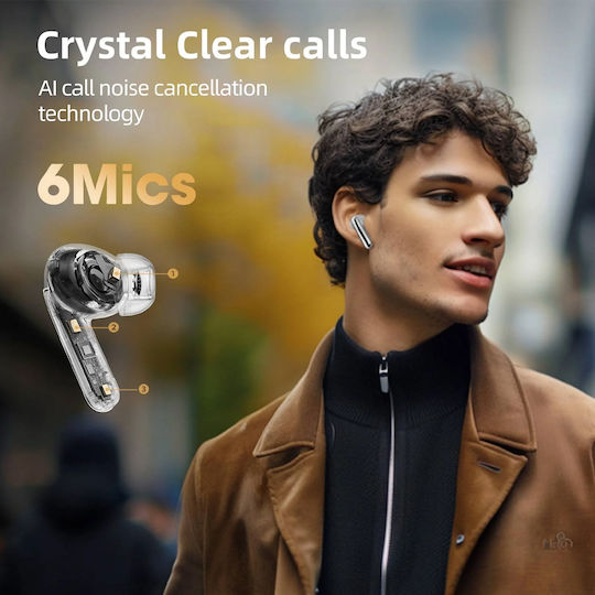 QCY Melobuds Pro HT08 Bluetooth Handsfree Earphones with Sweat Resistance and Charging Case Gold