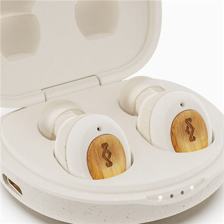 The House Of Marley Champion In ear Bluetooth хендсфри Слушалки с Кутийка за Зареждане Крем