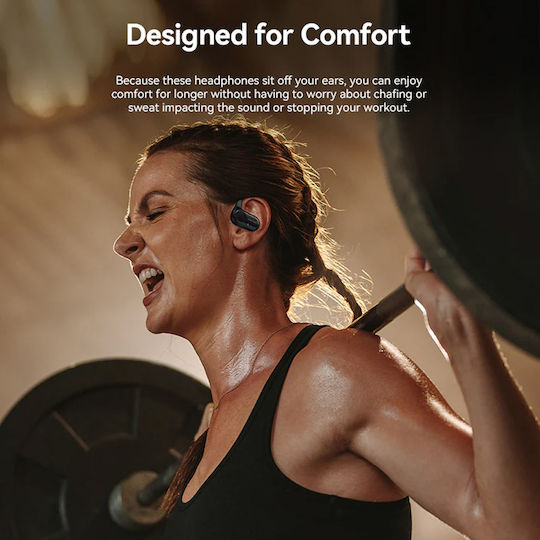 Vention OpenBeat O11 Open Ear Bluetooth Handsfree Ακουστικά με Αντοχή στον Ιδρώτα και Θήκη Φόρτισης Μπεζ