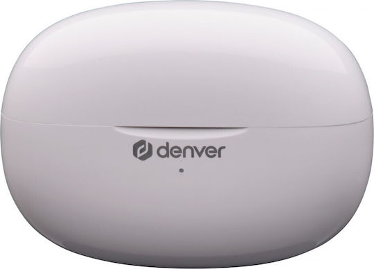 Denver TWE-49ENC In ear Bluetooth хендсфри Слушалки с Кутийка за Зареждане Бял