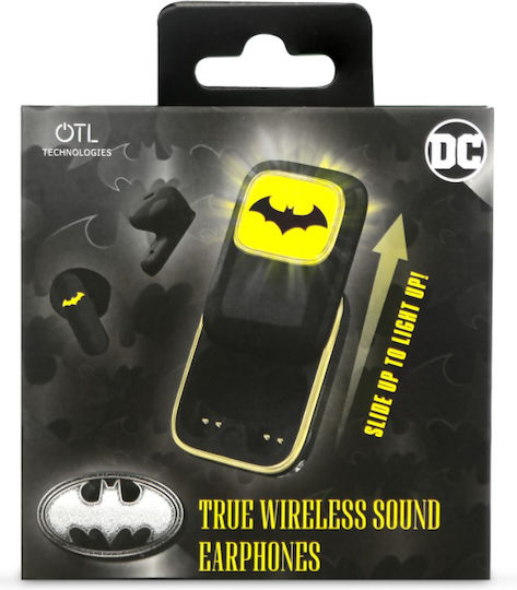OTL Batman Dark Knight Slide In-ear Bluetooth Handsfree Earphones with Charging Case Black