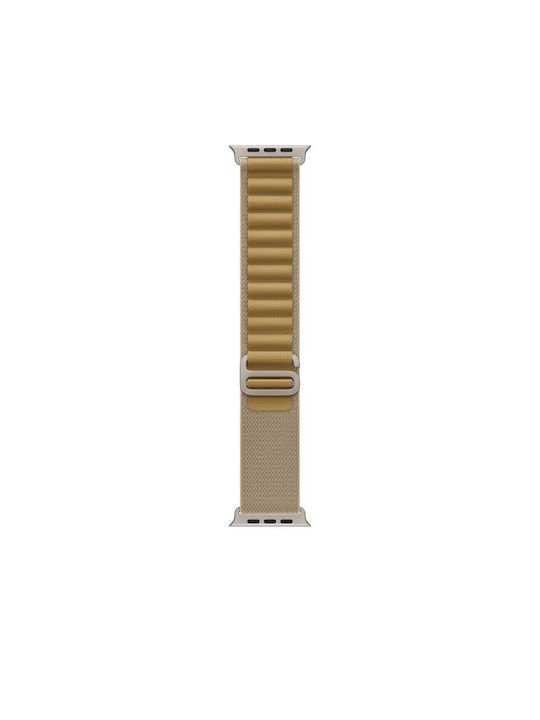 Apple Alpine Loop Large Natural Titanium Finish Каишка Тъкан Tan (Apple Watch 46 мм)