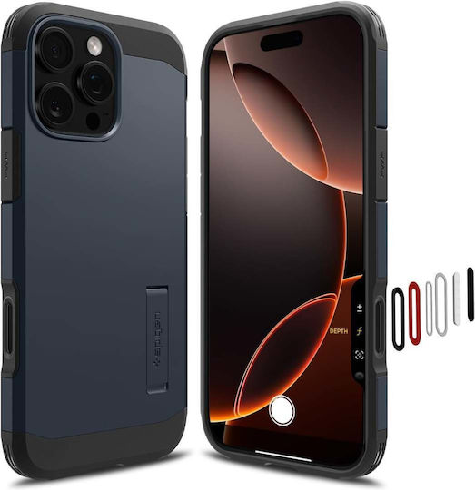 Spigen Tough Back Cover Σιλικόνης / Πλαστικό 2mm Μπλε (iPhone 16 Pro Max)