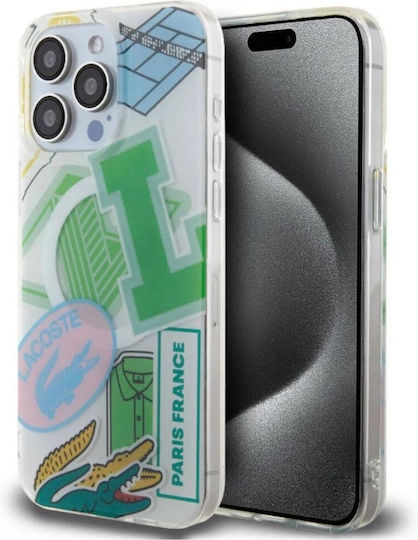Lacoste Double Layer Patch Magsafe Back Cover Plastic Green (iPhone 15 Pro)