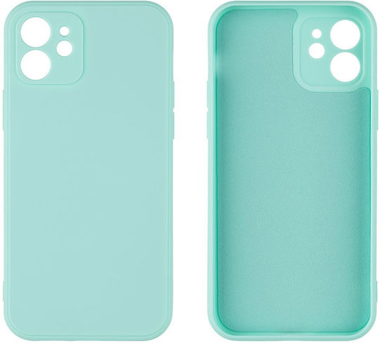 Obal:Me Umschlag Rückseite Silikon Türkis (iPhone 12 / 12 Pro)