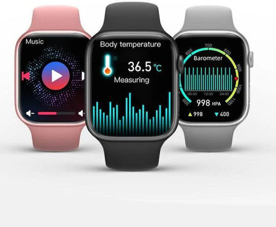 S9 Pro Max 45mm Smartwatch with Heart Rate Monitor (Black / Tokas)