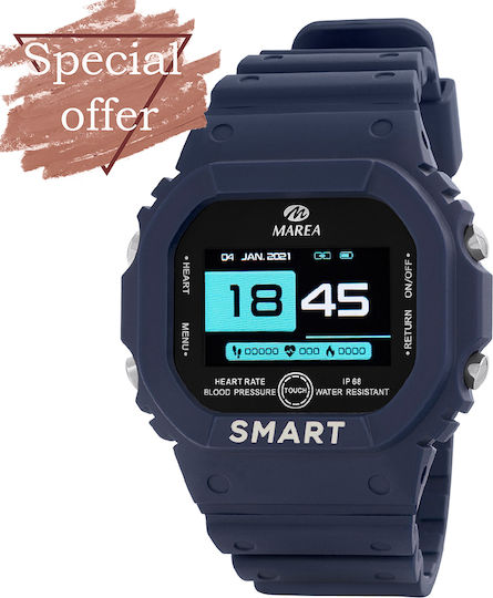 Marea B57008 40mm Smartwatch με Παλμογράφο (Μπλε)