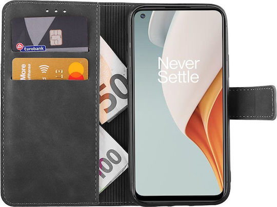Lime Essential Magnet Книга Изкуствена кожа Сив (OnePlus Nord N100)