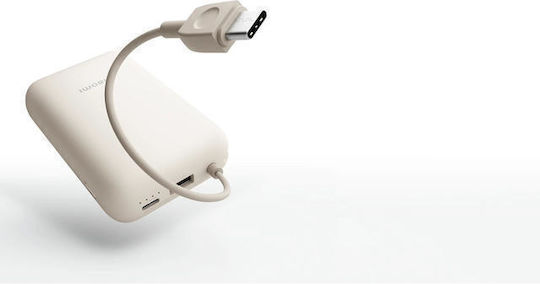 Xiaomi BHR9072GL Integrated Type-C Power Bank 10000mAh 22.5W με Θύρα USB-A και Θύρα USB-C Μπεζ