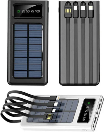 Viaking Y179 Ηλιακό Power Bank 10000mAh Λευκό