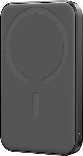 Joyroom JR-W020 Mini Power Bank 5000mAh 20W με Θύρα USB-A και Θύρα USB-C Power Delivery Μαύρο