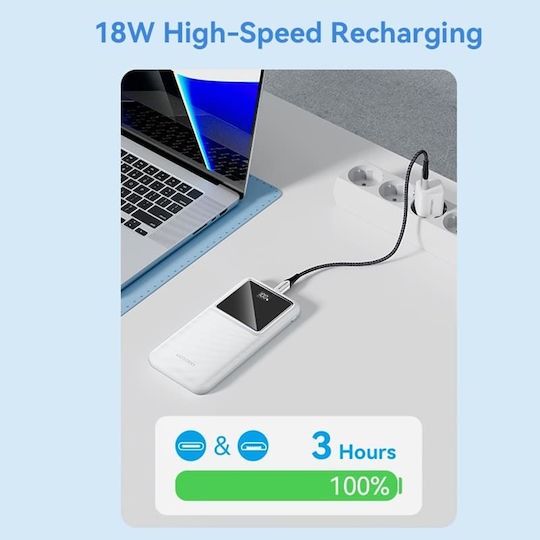 Vention Power Bank 10000mAh 22.5W με 2 Θύρες USB-A και Θύρα USB-C Quick Charge 3.0 / Power Delivery Μαύρο