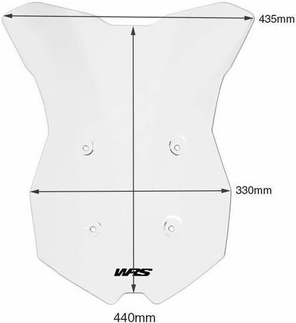 WRS Transparentes Visier Motorrad für KTM Super DUKE KT006T