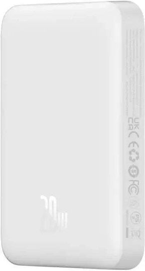 Baseus Mini Air MagSafe Power Bank 10000mAh 20W cu Port USB-C Alb