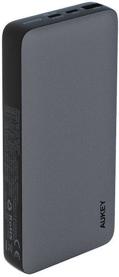 Aukey PB-Y43 Power Bank 20000mAh 65W with USB-A Output Port and 3 USB-C Output Ports Power Delivery PPS Black