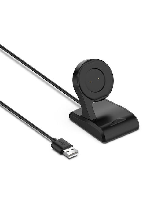Tactical USB Table Charging Cable Μαύρο (Amazfit GTR/GTS)