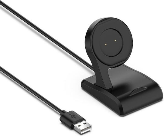 Tactical USB Table Charging Cable Μαύρο (Amazfit GTR/GTS)