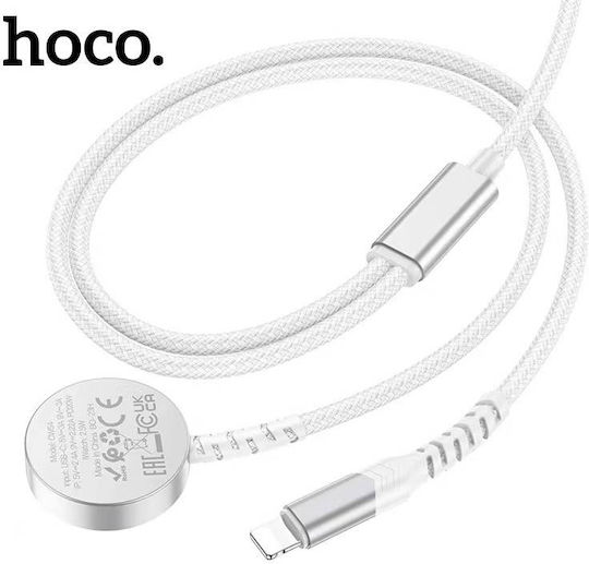 Hoco CW54 Φορτιστής για Apple Watch, iPhone Λευκός