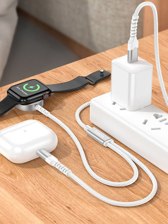 Hoco CW54 Ladegerät für Apple Watch, iPhone Weißς