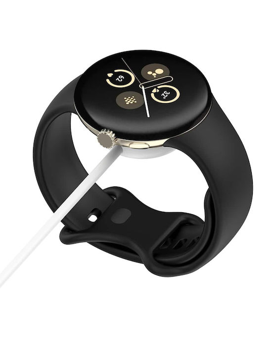 Techsuit Thc5 Ladegerät für Google Pixel Watch 3, 2; Fitbit Ace LTE Weißς