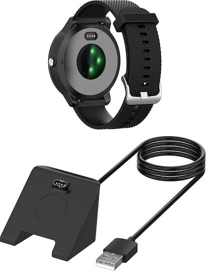 Techsuit Wearable Charger Garmin Watch. Blackς