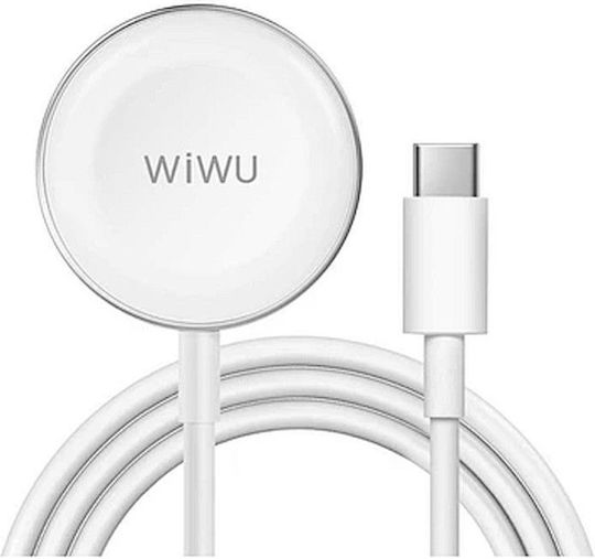 Wiwu Wireless Ladegerät für Apple Watch (Aluminiumgehäuse) Weißς