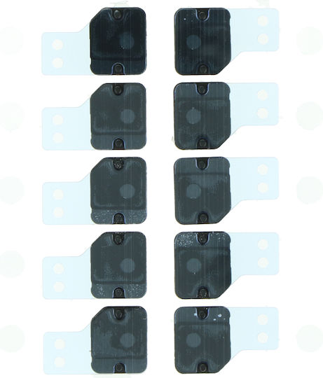 Dustproof Mesh for iPhone 11 Pro - Anti-dust mesh and frame for Battery Door Microphone 10pcs Black
