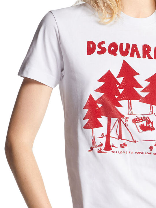 Γυναικείο T-shirt Κόκκινο-λευκό