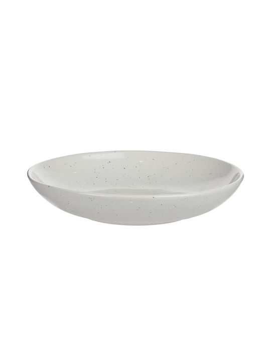 Butlers Lynn Teller Nudeln Keramik Beige mit Durchmesser 22cm