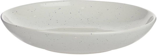 Butlers Lynn Teller Nudeln Keramik Beige mit Durchmesser 22cm