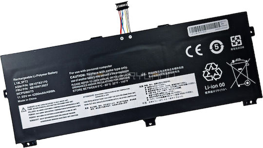 L18l3p72 Laptop Battery Lenovo 3 Cells 11.55v 48wh