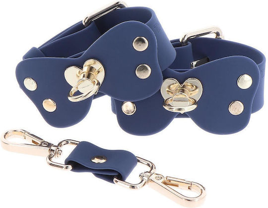 Blue Silicone Ankle Cuffs Set