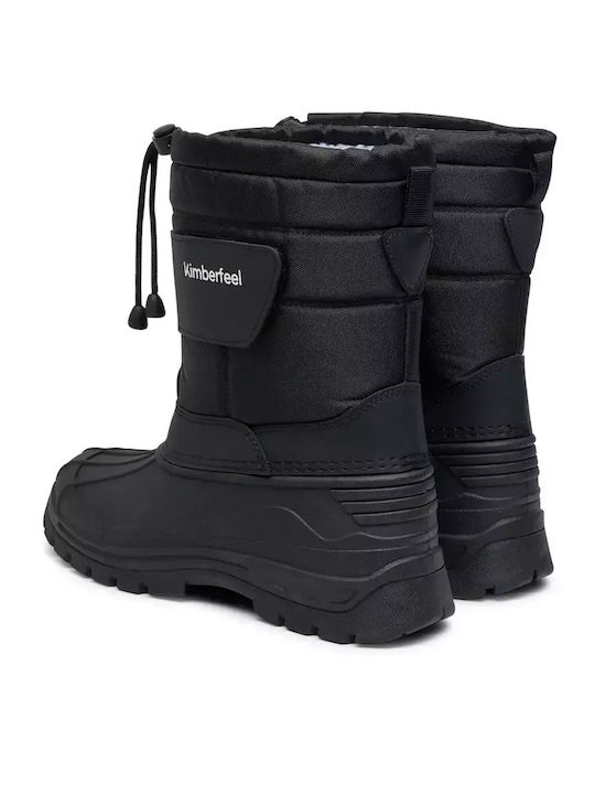 Kids Snow Boots with Velcro Black