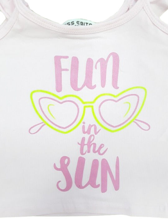 Fun Fashion Παιδικό Σετ με Σορτς Πολύχρωμο 3τμχ
