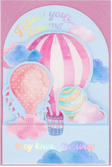 Legami Greeting Card Pop-up Air Balloon