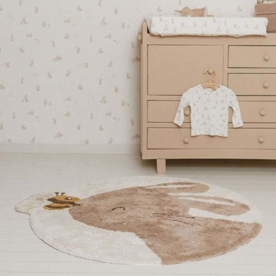 Little Dutch Rabbit Bee Παιδικό Χαλί Στρογγυλό με Διάμετρο 110cm Little Dutch Rabbit Bee Παιδικό Χαλί Στρογγυλό με Διάμετρο 110cm