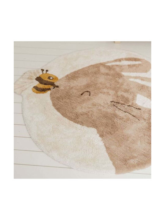 Little Dutch Rabbit Bee Παιδικό Χαλί Στρογγυλό με Διάμετρο 110cm