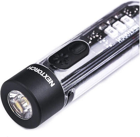 Niteize Rechargeable Keychain Flashlight LED UV Waterproof IPX4 with Maximum Brightness 300lm Multicolour