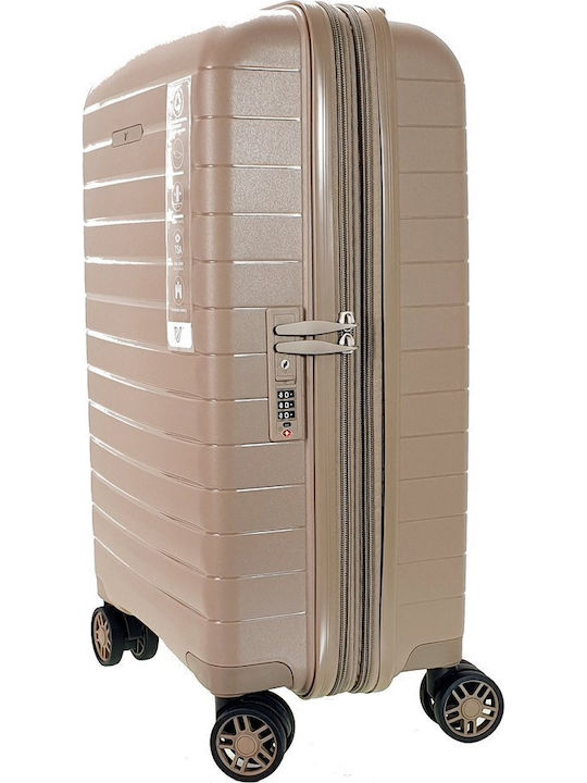 Verage Cabin Hard Suitcase Champagne Beige With 4 Wheels Height 55cm