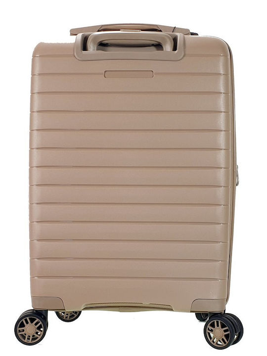 Verage Medium Hard Travel Suitcase Champagne with 4 Wheels Height 65cm