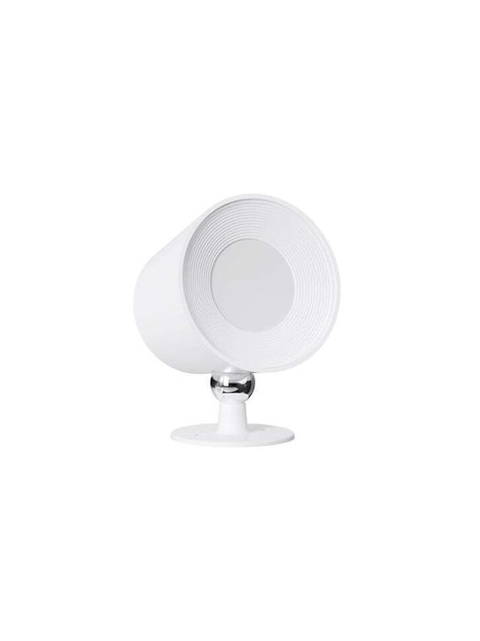 Lightex Презареждаема LED Настолна Лампа За Бюро С Щипка В Бял Цвят