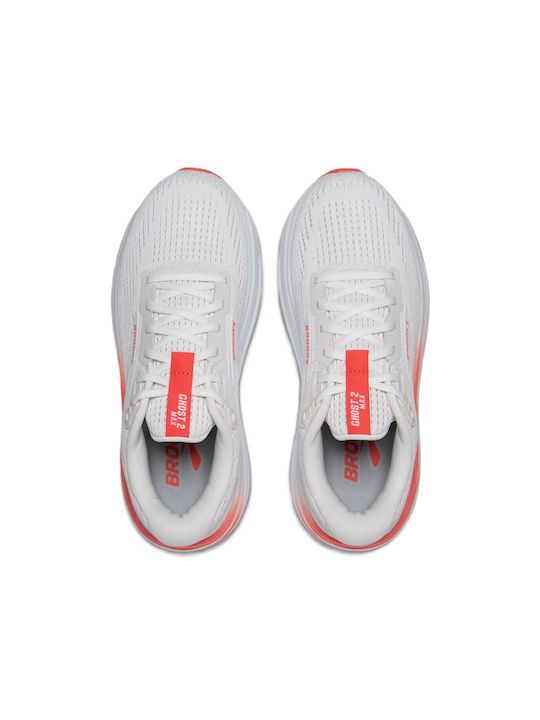 Ghost Max 2 Γυναικεία Αθλητικά Παπούτσια Running White / Hot Coral