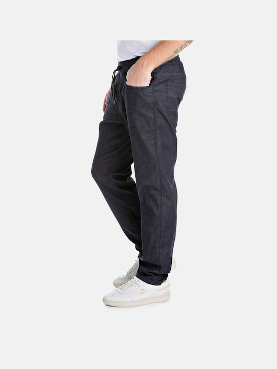 Lanny Men's Jeans Pants Elastic Dark-blue