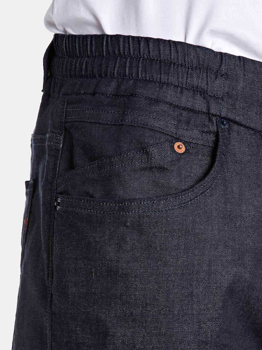 Lanny Men's Jeans Pants Elastic Dark-blue
