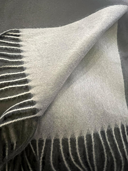 T & D Men's Cashmere Scarf Black