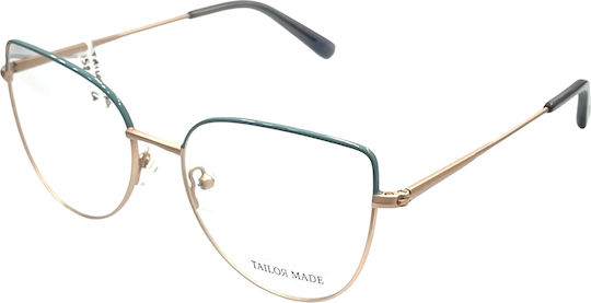 Tailor Made Women's Metal Butterfly Frame Gold TM15210-C4