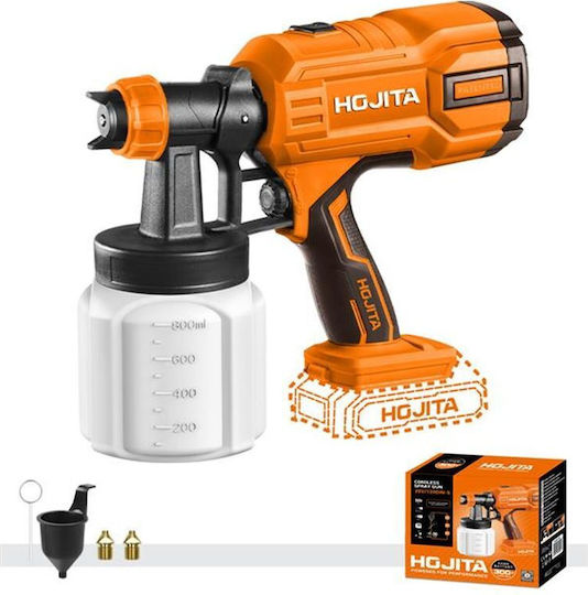 Hojita Battery Powered Solo Paint Spray Gun 20V with 0.8lt Container HJSU1501